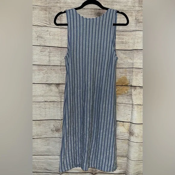 🤎3/$10 Caution To The Wind Blue and White Striped Dress - Picture 3 of 4